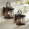 Discount 🔥 John Timberland Outdoor Wall Lights Set of 2 Fixture Carriage Style Bronze 12 1/2" Clear Glass Lantern Exterior House Porch Patio 👏 -Outdoor Lighting Store unnamed file 452