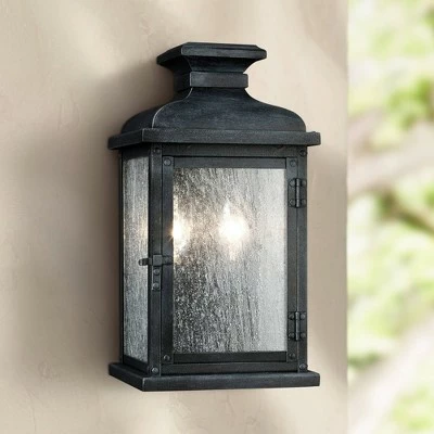 New 😀 Feiss Pediment 12 1/2" High Zinc 2-Light Outdoor Wall Light 😉 3 New 😀 Feiss Pediment 12 1/2" High Zinc 2-Light Outdoor Wall Light 😉