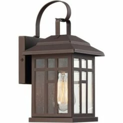 Discount 🔥 John Timberland Outdoor Wall Lights Set of 2 Fixture Carriage Style Bronze 12 1/2" Clear Glass Lantern Exterior House Porch Patio 👏 -Outdoor Lighting Store unnamed file 455