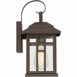 Discount 🔥 John Timberland Outdoor Wall Lights Set of 2 Fixture Carriage Style Bronze 12 1/2" Clear Glass Lantern Exterior House Porch Patio 👏 -Outdoor Lighting Store unnamed file 456
