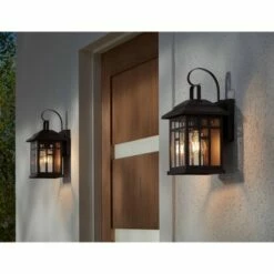 Discount 🔥 John Timberland Outdoor Wall Lights Set of 2 Fixture Carriage Style Bronze 12 1/2" Clear Glass Lantern Exterior House Porch Patio 👏 -Outdoor Lighting Store unnamed file 457