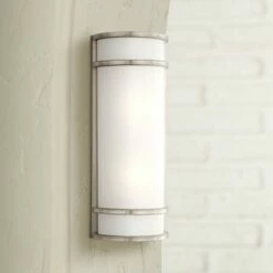 Coupon 🎉 Minka Lavery Bay View 20" High Brushed Steel Outdoor Pocket Light 🛒