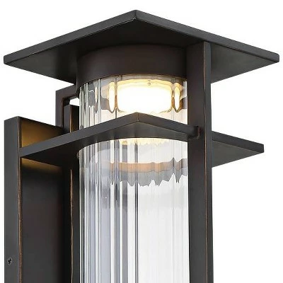 New ๐ Minka Lavery Kittner 26" High Oil-Rubbed Bronze Outdoor Wall Light โ 2 New ๐ Minka Lavery Kittner 26" High Oil-Rubbed Bronze Outdoor Wall Light โ