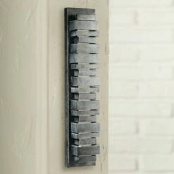 Best Pirce 🧨 Feiss Ledgend 26" High Dark Zinc Rustic Modern LED Outdoor Wall Light 🤩