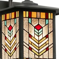 Best deal ⌛ 11.75" 1-Light Mission Style Outdoor Wall Lantern Sconce Oil Rubbed Bronze - River of Goods ✨ -Outdoor Lighting Store unnamed file 4643