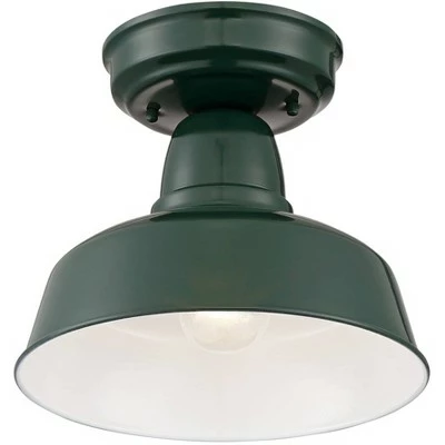 Hot Sale 🎉 John Timberland Rustic Outdoor Ceiling Light Fixture Urban Barn Dark Green 10 1/4" for Exterior House Porch Patio 🔥 5 Hot Sale 🎉 John Timberland Rustic Outdoor Ceiling Light Fixture Urban Barn Dark Green 10 1/4" for Exterior House Porch Patio 🔥 - Image 3