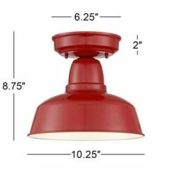 Cheap 👏 John Timberland Farmhouse Outdoor Ceiling Light Fixture Urban Barn Red Metal 10 1/4" for Exterior House Porch Patio ❤️ 9 Cheap 👏 John Timberland Farmhouse Outdoor Ceiling Light Fixture Urban Barn Red Metal 10 1/4" for Exterior House Porch Patio ❤️ -Outdoor Lighting Store unnamed file 4702