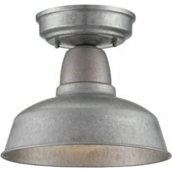 Deals 👏 John Timberland Industrial Farmhouse Outdoor Ceiling Light Fixtures Set of 2 Galvanized Metal 8 3/4" Exterior House Porch Patio 🔥 -Outdoor Lighting Store unnamed file 4728