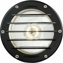 Best Pirce ⌛ John Timberland Black Die-Cast Aluminum Large LED In-Ground Well Light ⭐