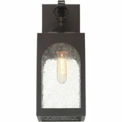 Best reviews of ⌛ Possini Euro Design Modern Outdoor Wall Light Fixture Bronze Lantern 16 1/2" Seedy Glass for Exterior House Porch Patio Deck 👍 -Outdoor Lighting Store unnamed file 485