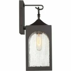 Best reviews of ⌛ Possini Euro Design Modern Outdoor Wall Light Fixture Bronze Lantern 16 1/2" Seedy Glass for Exterior House Porch Patio Deck 👍 -Outdoor Lighting Store unnamed file 487