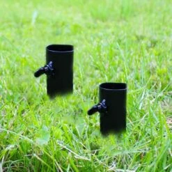 Buy 🎉 Sunnydaze Decor Sunnydaze Outdoor Universal Steel Metal Ground Stake Accessory for Patio and Lawn Citronella Torches - Black - 4pk 🛒