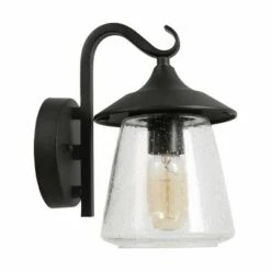 Best reviews of 👍 9.8" Metal/Glass Outdoor Lamp Black - LNC 🛒 -Outdoor Lighting Store unnamed file 4954