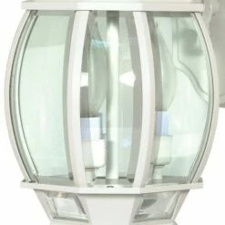 Promo 🔔 3 Light Outdoor Wall Lantern Sconce White - Aurora Lighting 🥰 -Outdoor Lighting Store unnamed file 4967