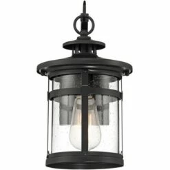 Flash Sale ⌛ Franklin Iron Works Callaway 11 3/4" High Black Outdoor Lantern Wall Light 👍 -Outdoor Lighting Store unnamed file 5010