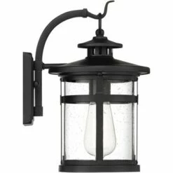 Flash Sale ⌛ Franklin Iron Works Callaway 11 3/4" High Black Outdoor Lantern Wall Light 👍 -Outdoor Lighting Store unnamed file 5012