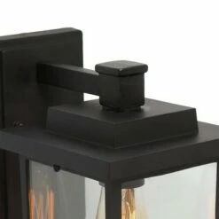 Cheap ⌛ 10.6" Metal/Glass Outdoor Lamp Black - LNC 🥰 -Outdoor Lighting Store unnamed file 5044