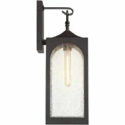 New 🎁 Possini Euro Design Modern Outdoor Wall Light Fixture Bronze Lantern 20 1/2" Seedy Glass for Exterior House Porch Patio Deck 🎉 -Outdoor Lighting Store unnamed file 521