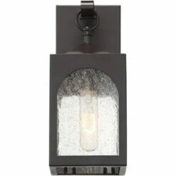 Best Pirce 💯 Possini Euro Design Modern Outdoor Wall Light Fixture Bronze 12" Seedy Glass Lantern for Exterior House Porch Patio Deck 😉 -Outdoor Lighting Store unnamed file 527