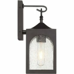 Best Pirce 💯 Possini Euro Design Modern Outdoor Wall Light Fixture Bronze 12" Seedy Glass Lantern for Exterior House Porch Patio Deck 😉 -Outdoor Lighting Store unnamed file 529