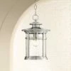 Coupon ⭐ Franklin Iron Works Industrial Outdoor Lighting Hanging Lantern Chrome 13 1/2" Clear Seedy Glass for Exterior House Porch Patio 🔥 -Outdoor Lighting Store unnamed file 538