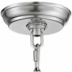 Coupon ⭐ Franklin Iron Works Industrial Outdoor Lighting Hanging Lantern Chrome 13 1/2" Clear Seedy Glass for Exterior House Porch Patio 🔥 -Outdoor Lighting Store unnamed file 541