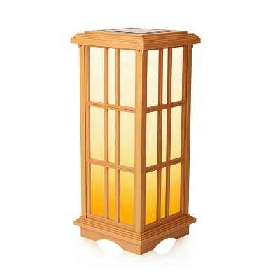 New π 24.5" Solar Zen Outdoor Lantern White/Amber Light - Techko Maid π 3 New π 24.5" Solar Zen Outdoor Lantern White/Amber Light - Techko Maid π