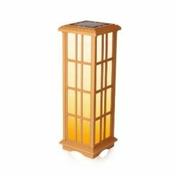 Deals 🎉 33.4" Solar Zen LED Outdoor Lantern White/Amber Light - Techko Maid 😉