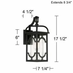 Wholesale 🥰 Franklin Iron Works Contemporary Lantern Outdoor Wall Light Fixture Black 17 1/2" Clear Seedy Glass for Exterior House Porch Patio ❤️ 13 Wholesale 🥰 Franklin Iron Works Contemporary Lantern Outdoor Wall Light Fixture Black 17 1/2" Clear Seedy Glass for Exterior House Porch Patio ❤️ -Outdoor Lighting Store unnamed file 581