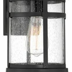 Best reviews of ⭐ Franklin Iron Works Modern Outdoor Wall Light Fixture Black 14 3/4" Clear Glass for Exterior House Porch Patio Outside Deck Garage 🤩