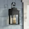 Promo 😉 Franklin Iron Works Industrial Outdoor Wall Light Fixture Warm Brass Black Metal 19" Clear Glass Exterior House Patio Outside Deck 🌟 -Outdoor Lighting Store unnamed file 597