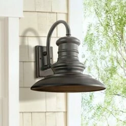 Best Sale ✨ Feiss Redding Station 15" Bronze Outdoor Wall Lantern 🔔