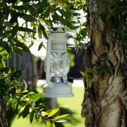 New 🎁 Alpine Corporation Indoor/Outdoor Hurricane Lantern with LED Lights and Timer Cool White 😀 -Outdoor Lighting Store unnamed file 608