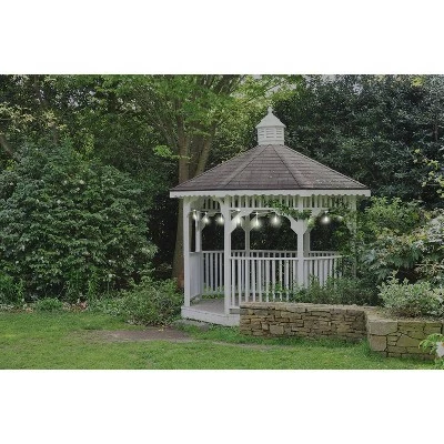 Cheapest โญ 24ct Classic Café Integrated LED Bulb Outdoor String Lights White - White Wire - Enbrighten ๐ 7 Cheapest โญ 24ct Classic Café Integrated LED Bulb Outdoor String Lights White - White Wire - Enbrighten ๐ - Image 5