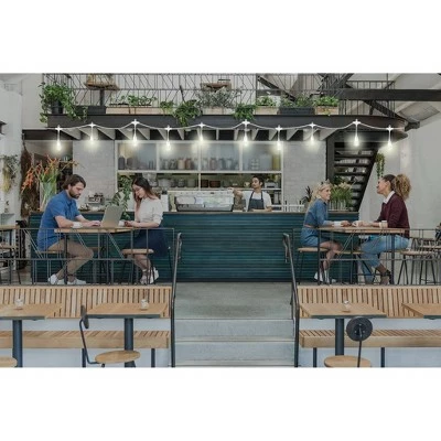 Cheapest โญ 24ct Classic Café Integrated LED Bulb Outdoor String Lights White - White Wire - Enbrighten ๐ 9 Cheapest โญ 24ct Classic Café Integrated LED Bulb Outdoor String Lights White - White Wire - Enbrighten ๐ - Image 7