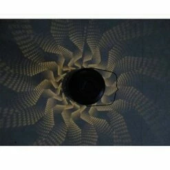 Coupon 👍 HI-LINE GIFT LTD 9.06" Metal Solar LED Outdoor Lantern with Wave Design Black/Blue - Hi-Line Gift 🤩