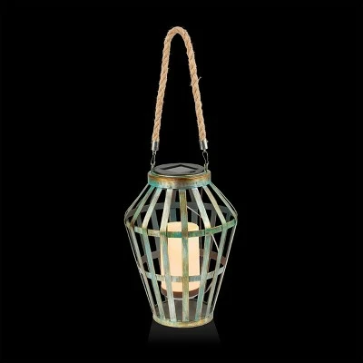 Best Sale ⌛ Alpine Corporation 10" Metal Outdoor Lantern with Flickering LED Light Gray 👏 3 Best Sale ⌛ Alpine Corporation 10" Metal Outdoor Lantern with Flickering LED Light Gray 👏 - Image 2