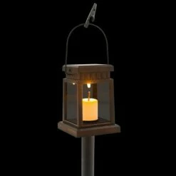 Best reviews of 🎁 Alpine Corporation Set of 6 Outdoor Solar Powered Hanging/Stake Lanterns Black 🎉 -Outdoor Lighting Store unnamed file 667
