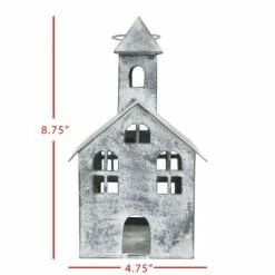 Budget 😍 Small White Metal Candle Luminary - Foreside Home & Garden ⌛ -Outdoor Lighting Store unnamed file 716