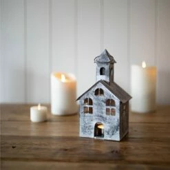 Budget 😍 Small White Metal Candle Luminary - Foreside Home & Garden ⌛ -Outdoor Lighting Store unnamed file 718