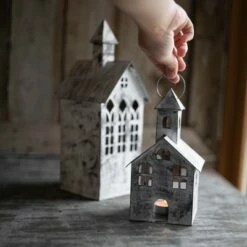 Budget 😍 Small White Metal Candle Luminary - Foreside Home & Garden ⌛ -Outdoor Lighting Store unnamed file 719