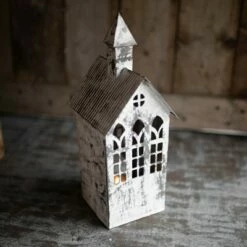 Promo 😍 Large White Metal Candle Luminary - Foreside Home & Garden 💯 -Outdoor Lighting Store unnamed file 730