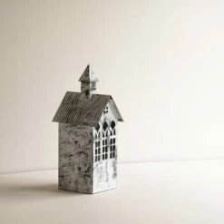 Promo 😍 Large White Metal Candle Luminary - Foreside Home & Garden 💯 -Outdoor Lighting Store unnamed file 732