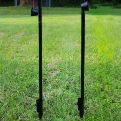 Best reviews of 🌟 Sunnydaze Decor Sunnydaze Outdoor Adjustable Height Glass and Metal Swirl Patio Table and Lawn Citronella Torch Set - Blue - 4pk ✔️ -Outdoor Lighting Store unnamed file 765