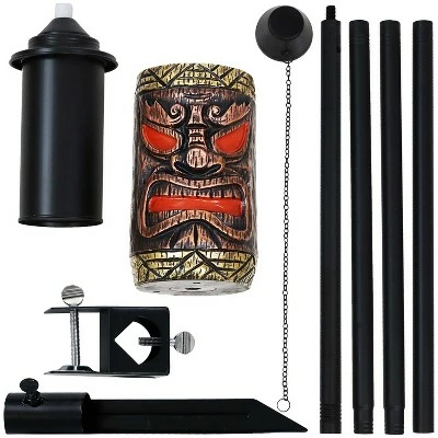 Best Pirce 👍 Sunnydaze Decor Sunnydaze Outdoor 3-in-1 Adjustable Height Tiki Face Patio and Lawn Torch Light Set - 4pk 🛒 9 Best Pirce 👍 Sunnydaze Decor Sunnydaze Outdoor 3-in-1 Adjustable Height Tiki Face Patio and Lawn Torch Light Set - 4pk 🛒 - Image 7