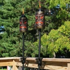 Best reviews of 🎁 Sunnydaze Decor Sunnydaze Outdoor 3-in-1 Adjustable Height Tiki Face Patio and Lawn Torch Light Set - 2pk ⭐ -Outdoor Lighting Store unnamed file 798