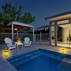 Cheapest 🔔 Techko Maid 8" LED Solar Portable Outdoor Lantern with Flame - Techko Kobot 💯 -Outdoor Lighting Store unnamed file 8