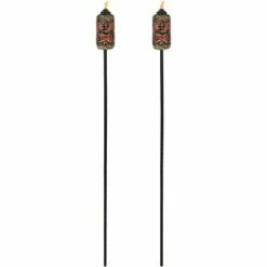 Best reviews of 🎁 Sunnydaze Decor Sunnydaze Outdoor 3-in-1 Adjustable Height Tiki Face Patio and Lawn Torch Light Set - 2pk ⭐ -Outdoor Lighting Store unnamed file 800