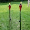 Best Sale 😀 Sunnydaze Decor Sunnydaze Outdoor Adjustable Height Glass and Metal Swirl Patio and Lawn Citronella Torch Set - Red - 4pk 🔔 -Outdoor Lighting Store unnamed file 807