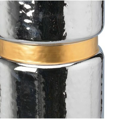 Best deal ✔️ Clear & Mercury Candle Holder - Silver - A&B Home 🌟 2 Best deal ✔️ Clear & Mercury Candle Holder - Silver - A&B Home 🌟 - Image 2